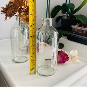 3pcs Vintage Bar Buzz Decor Glass Jars